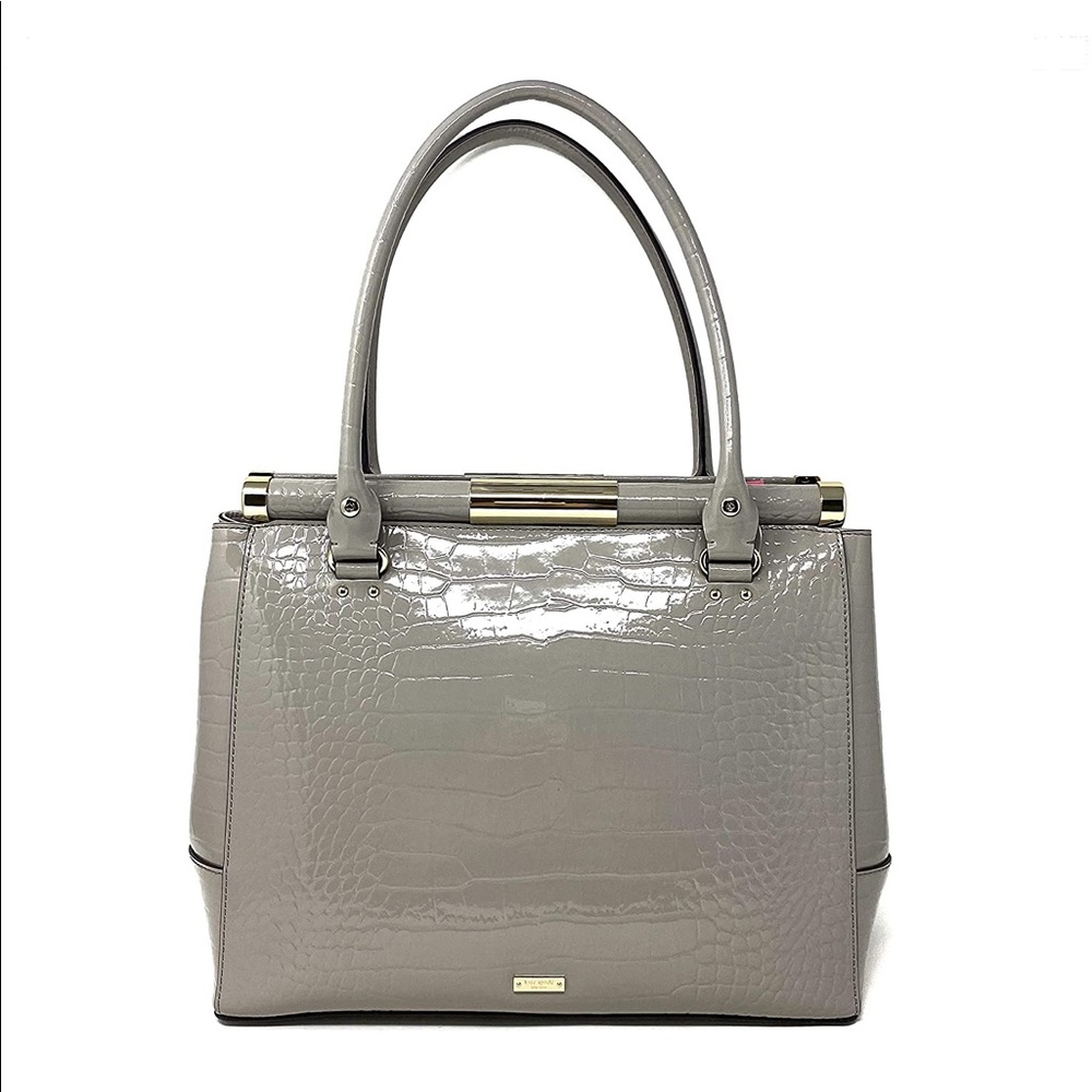 kate spade new york knightsbridge contstance croc embossed leather tote bag